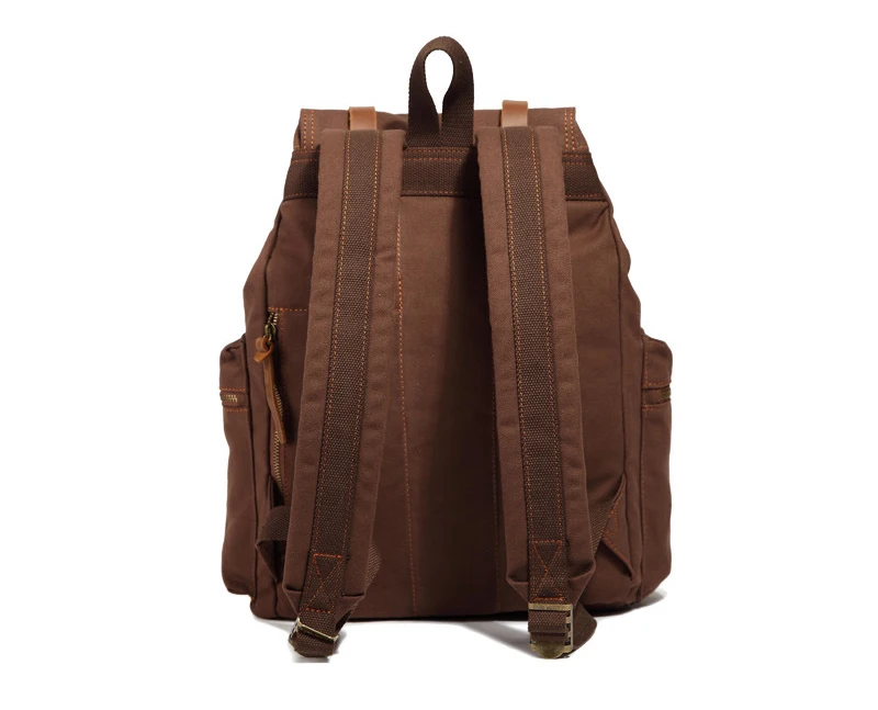 Кожаный рюкзак в стиле милитари Винтажный Мужской школьная сумка для подростков