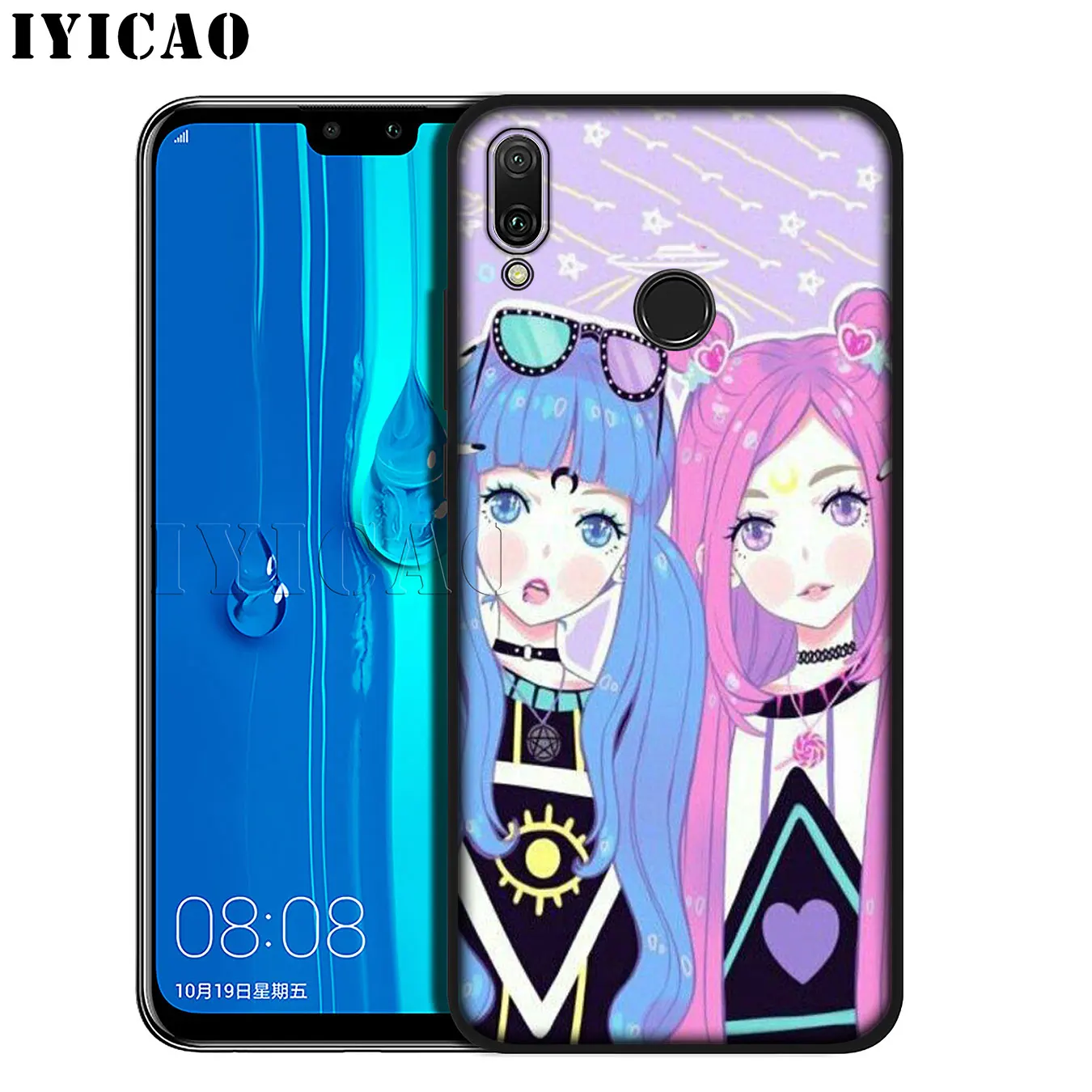 IYICAO Girly Pastel Witch Goth Мягкий силиконовый чехол для телефона Huawei Mate 30 20 10 Pro Lite Nova 5I 4 3i 3 2i