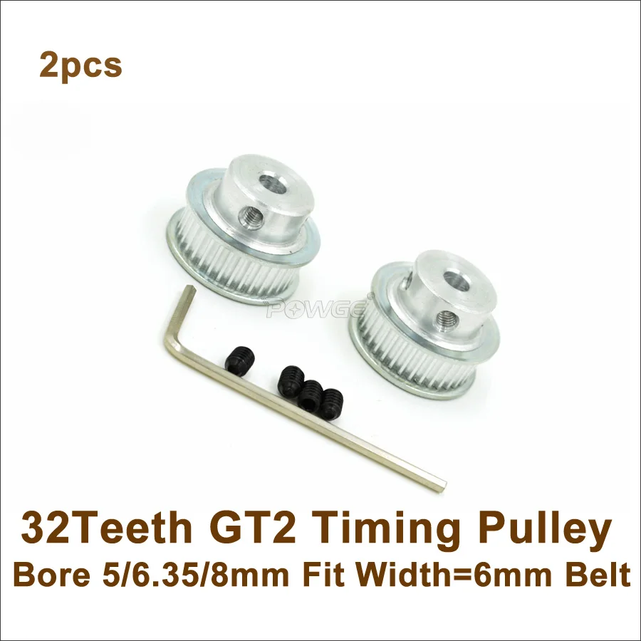 Шкив ГРМ с отверстием 5/6 35/8 мм 32 зубца зубца|pulley bore|timing pulley boregt2 timing belt |