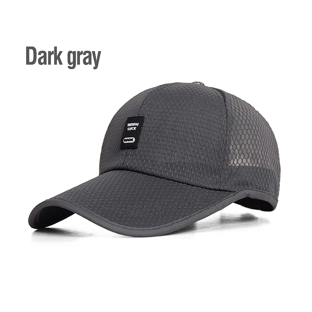 Dark gray DONQL Спортивная Кепка для рыбалки, шапка для велоспорта, пешего туризма, Солнцезащитная бейсболка для мужчин и женщин, аксессуары для рыбалки - Цвет: Dark gray