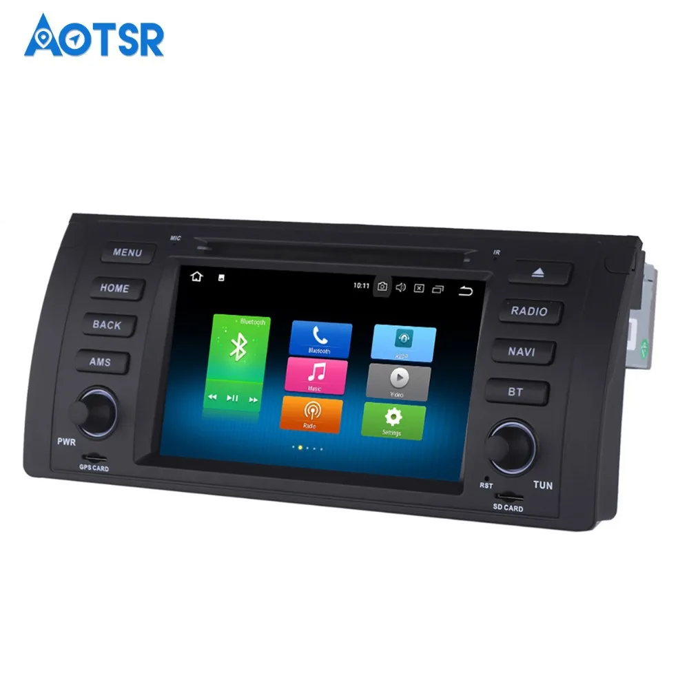 1 din Android 8 0 Автомобильный мультимедийный плеер для BMW E39 E53 X5 радио 2001 2002 2003 с