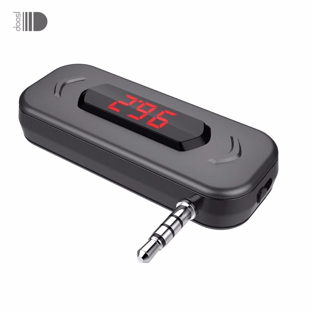 FM-трансмиттер Doosl с функцией громкой связи, беспроводным аудиоадаптером и разъемом 3,5 мм для автомобильных динамиков iPhone IOS Android.