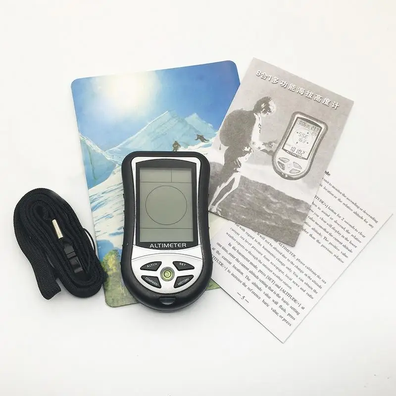 8 в 1 Ручной Электронный навигатор Gps компас высотомер термометр уличный барометр