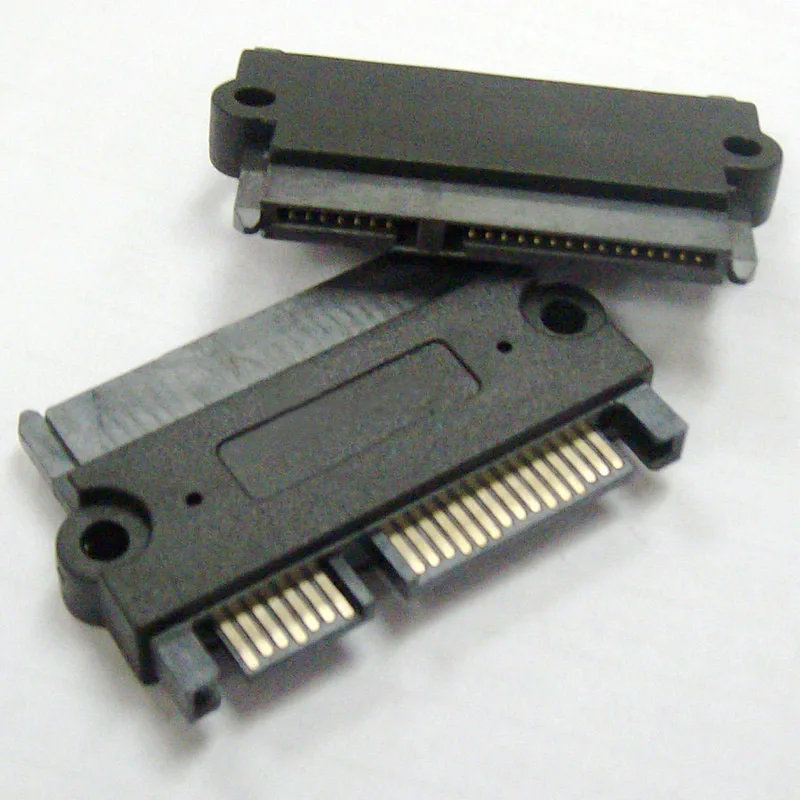 10 шт./лот 7 + 15 pin 22P SATA штекер к гнезду M/F адаптер конвертер данных Соединительный
