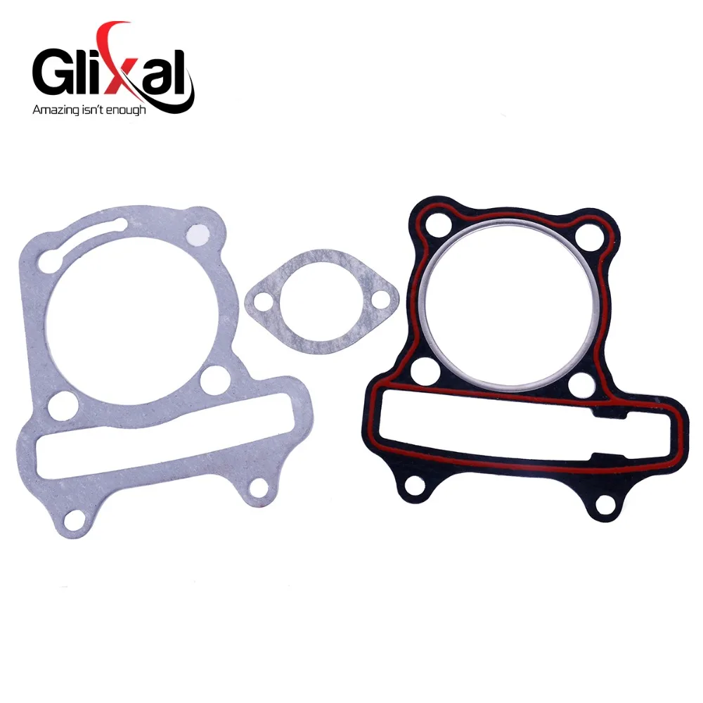 Glixal GY6 150cc китайский мотор для скутера 57,4 мм цилиндр комплект с поршневым комплект для детей на возраст от 4 157QMJ JONWAY ZNEN для Roketa ATV Мопед