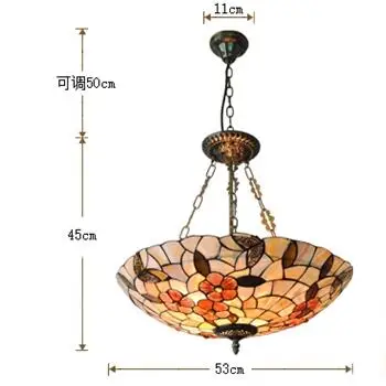 FUMAT 21 &quotTiffany натуральный абажур люстры Европейское Внутреннее освещение бабочки