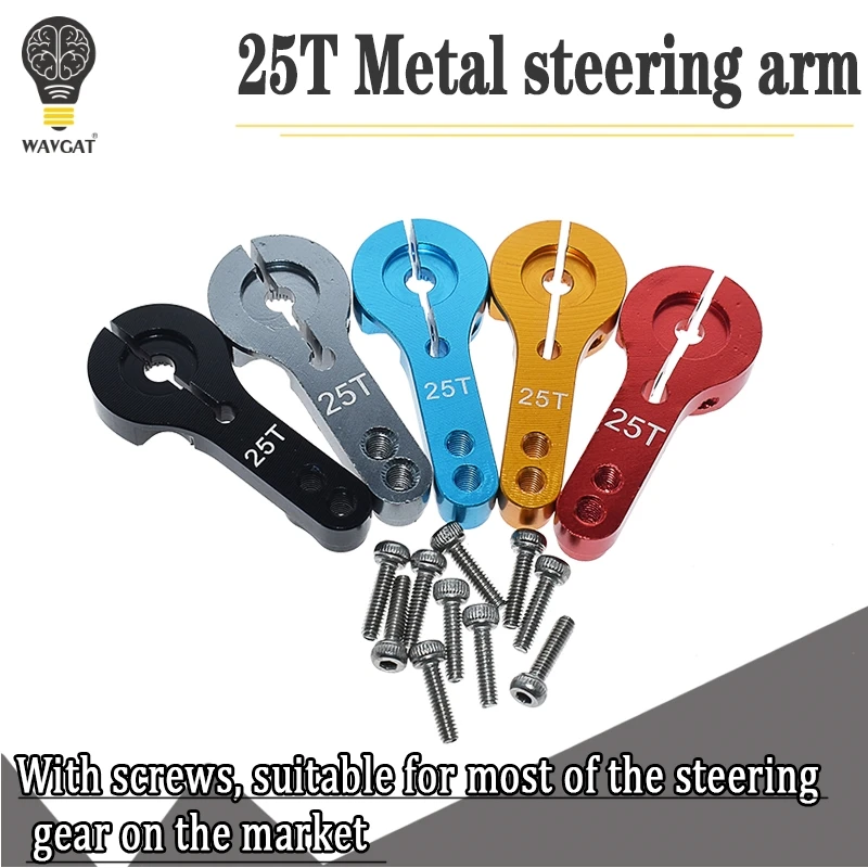 Металлический зубчатый руль 35 мм, 25 т, M3, полурычаг сервопривода для радиоуправляемых автомобильных запчастей