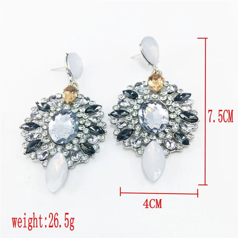 1 пара Кристалл Rhinestone Подвеска Длинные висячие серьги Для женщин Обувь для