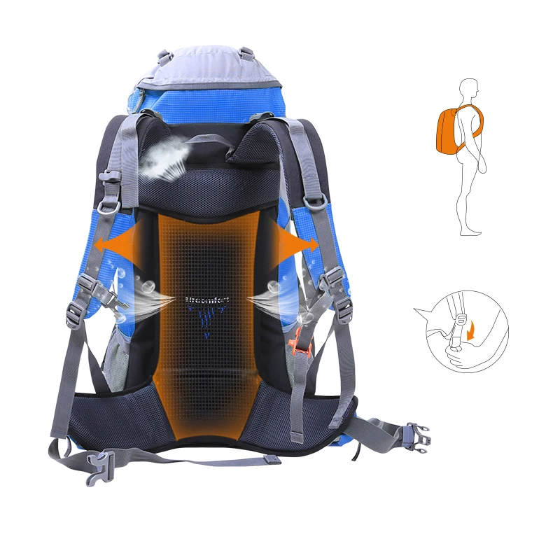 Многофункциональный рюкзак Hewolf 50L для спорта на открытом воздухе Большой
