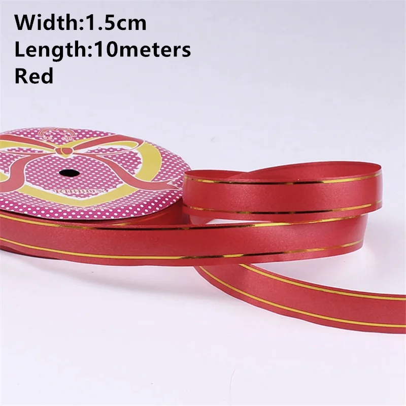 1.5cm Red Новинка 1 рулон Width1cm-3.2cm бумажная лента ветровой колокольчик может быть завязана с воздушным шаром может быть разорвана пластиковые ленты можно свернуть ленту - Цвет: 1.5cm Red