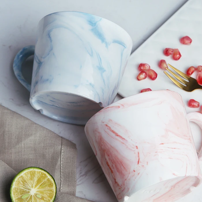 Шикарные мраморные керамические кружки подарок для влюбленных утренняя кружка