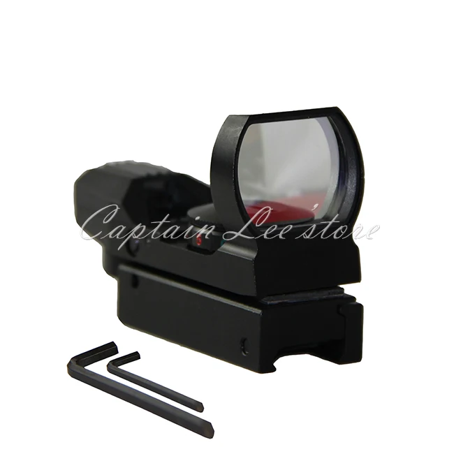 Holographic 4 Reticle Reflex Tactical Red&ampGreen Dot Sight Rifle Scope 20mm Rail Airsoft Hunting Gun Accessories | Спорт и