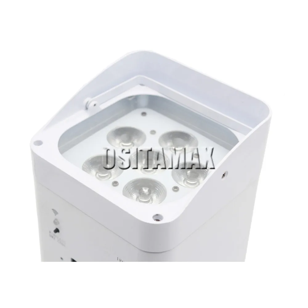 4 шт./лот светодиодный сценический свет 6X18 Вт WIFI Par Uplighting Batery Powered RGBWA UV 6IN1 64 можно