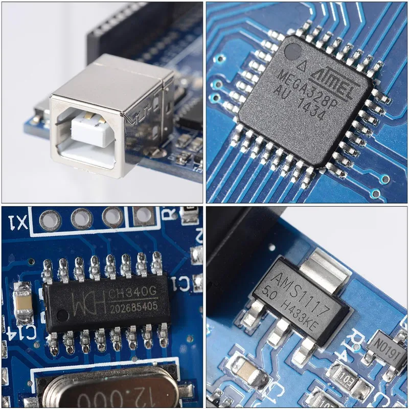 10 шт. для UNO R3 макетная плата ATmega328P CH340 CH340G Arduino с прямым штыревым заголовком|uno r3|uno