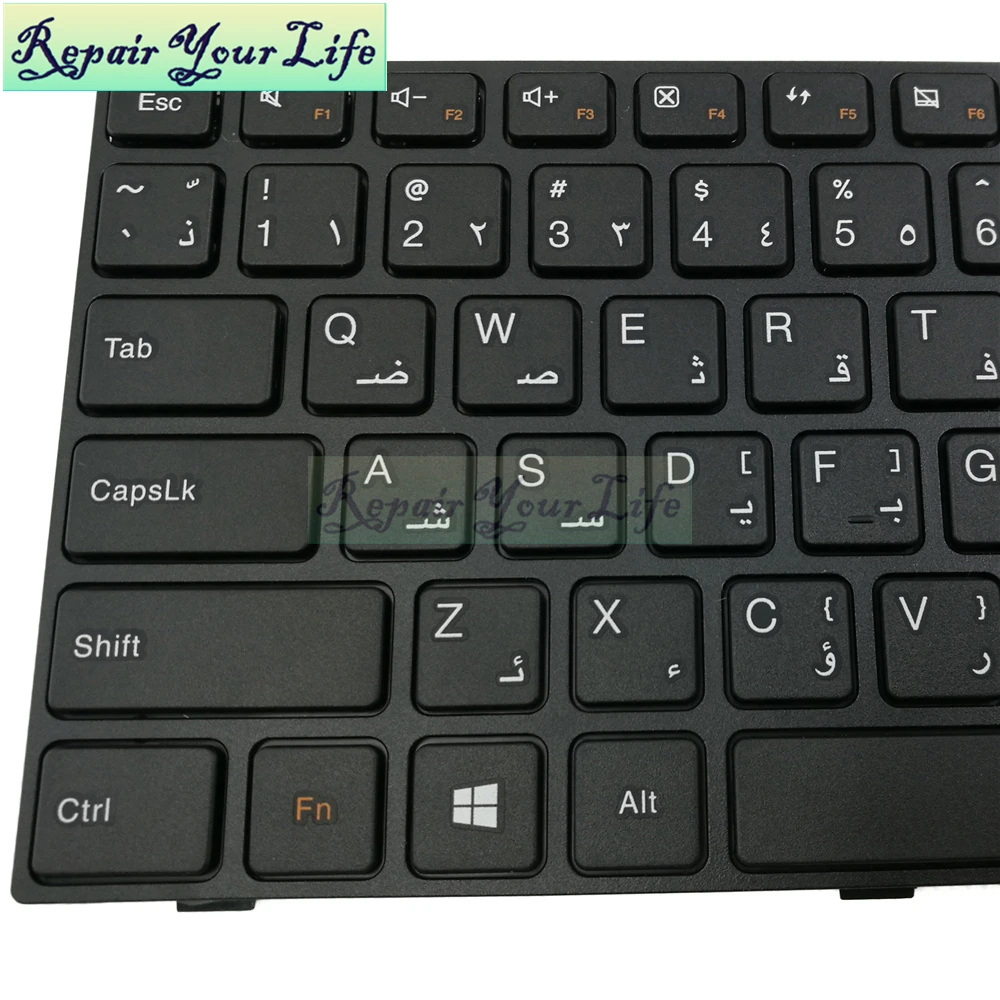 Ремонт вас жизнь Клавиатура ноутбука для lenovo для Ideapad 100-15IBY AR макет с черной рамкой новая замена клавиатуры