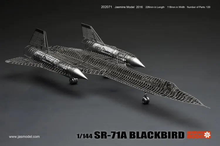 1/144 SR-71A BLACKBIRD 3D металлическая головоломка креативная интеллектуальная игрушка