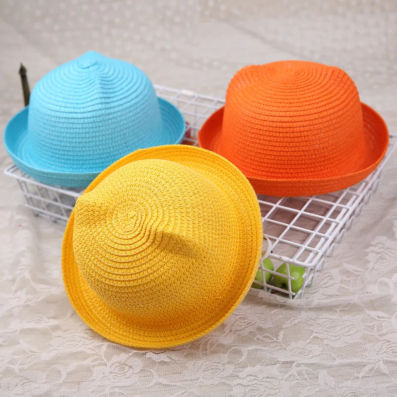 Распродажа милые летние шапки с кошачьими ушками и медвежьими Женская пляжная