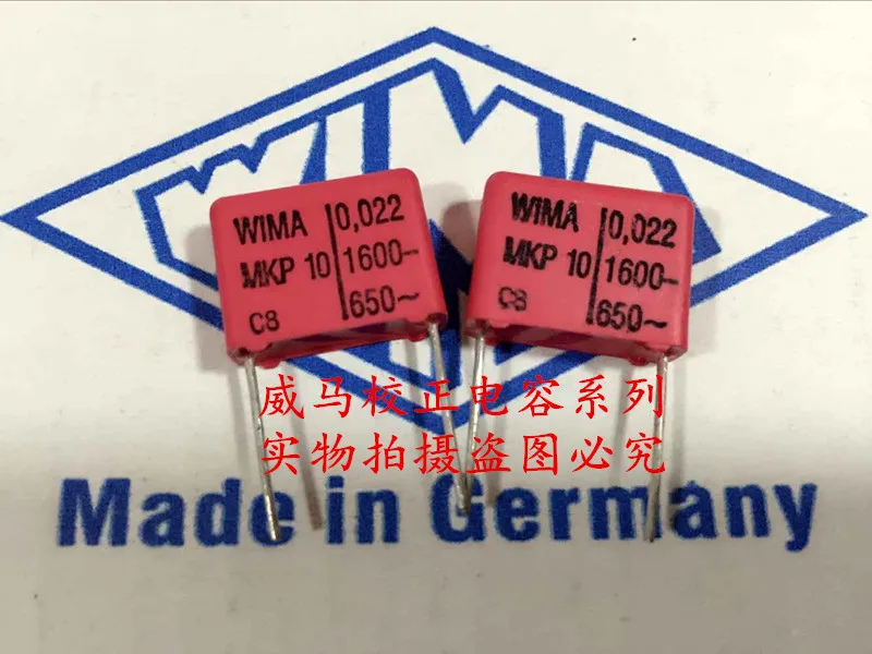 2020 hot sale 10pcs/20pcs German capacitor WIMA MKP10 1600V 0.022UF 1600V 223 22nf P: 15mm Audio capacitor free shipping