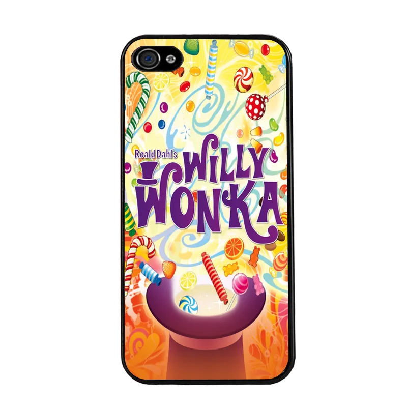 Горячая Стиль с изображением шоколада wonka посылка Крышка черный жесткий футляр