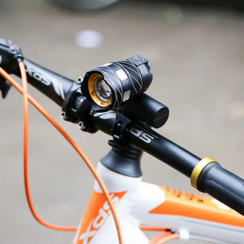 

XC USHIO USB Rechargeable LED Bicycle Bike Light Zoomable 15000LM T6 LED Bike Front Light Torch 3 Modes Cycling Headlight