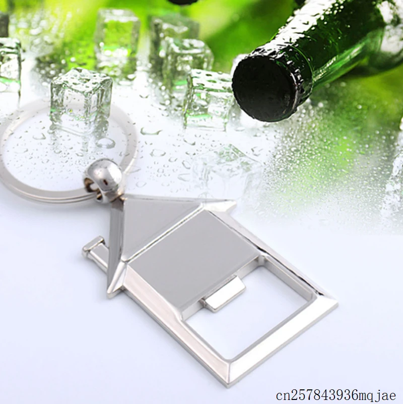 100 шт в форме дома брелки с открывалкой для бутылок Новые вина пива напитков