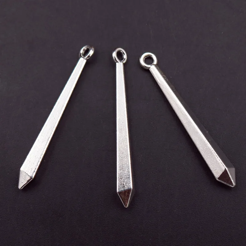 8 шт. серебряный цвет креативная металлическая призматическая Подвеска со льдом