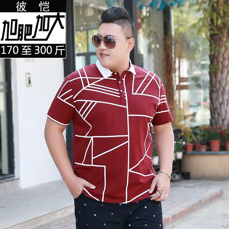 10XL 8XL 6XL 5X Высококачественная мужская полосатая футболка с вышивкой короткими