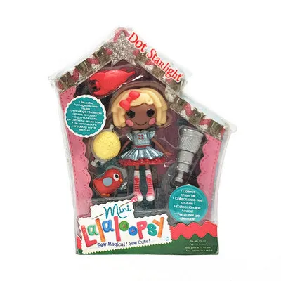 Синий Модные Мини Lalaloopsy фигурки Куклы для девочек детские игрушки украшения детские рождественские подарки - Цвет: Синий
