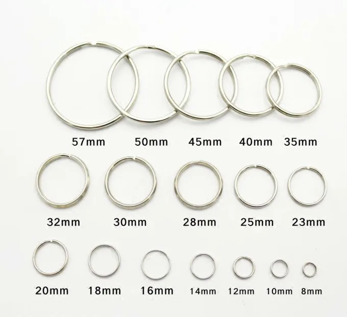 100 шт. кольцо для рыболовного ключа из нержавеющей стали разделенный зажим