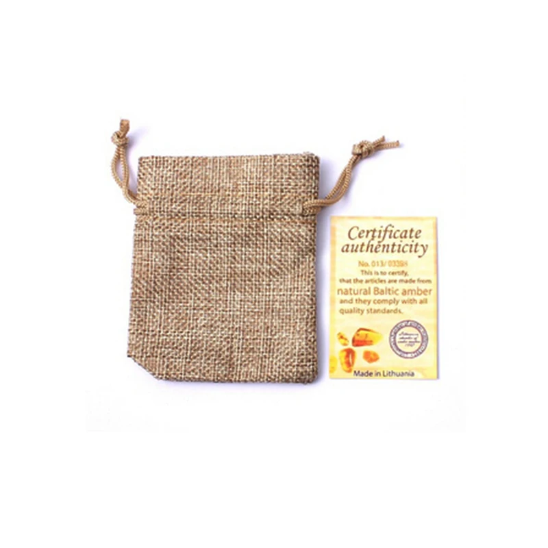 Ожерелье из натурального янтаря HAOHUPO сертификат подлинности подлинное женское