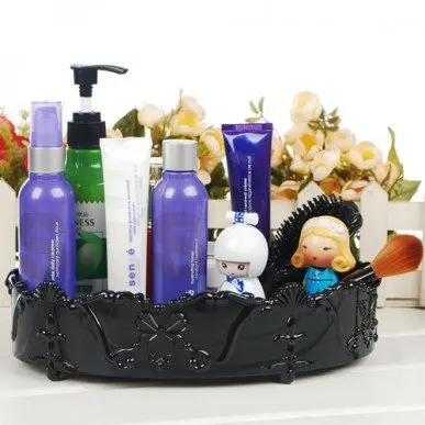 

Large elliptical cosmetics receive box jewelry box storage box 25.5 * 17.5 *7CM free shipping