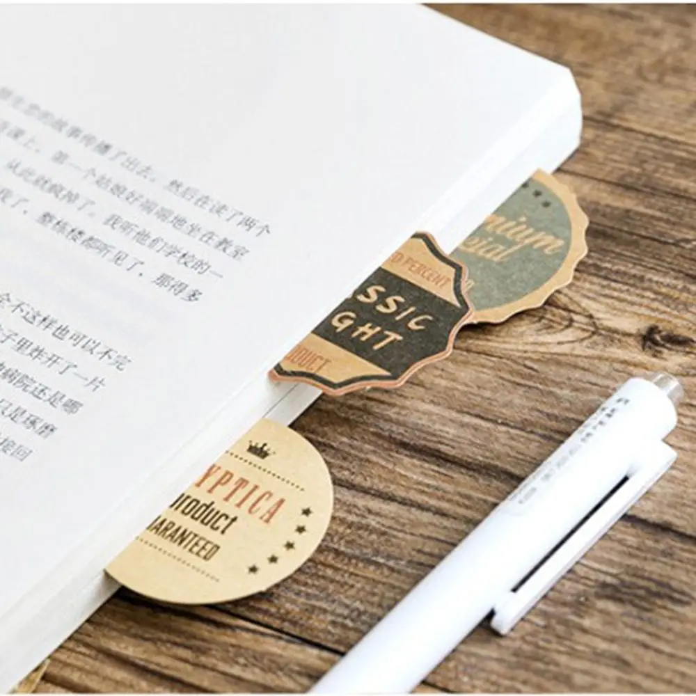 Набор стикеров из крафт-бумаги в стиле ретро Декоративные Канцтовары наклейки