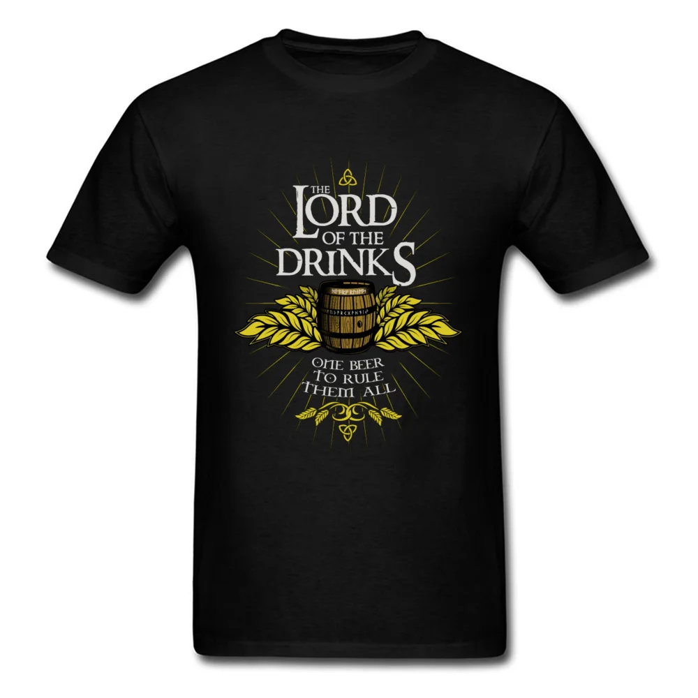 Футболка LORD OF DRINKS Мужская футболка с надписью «All Beer» Октоберфест Топы И Футболки с круглым вырезом черная одежда из хлопка винтажная рубашка - Цвет: Black