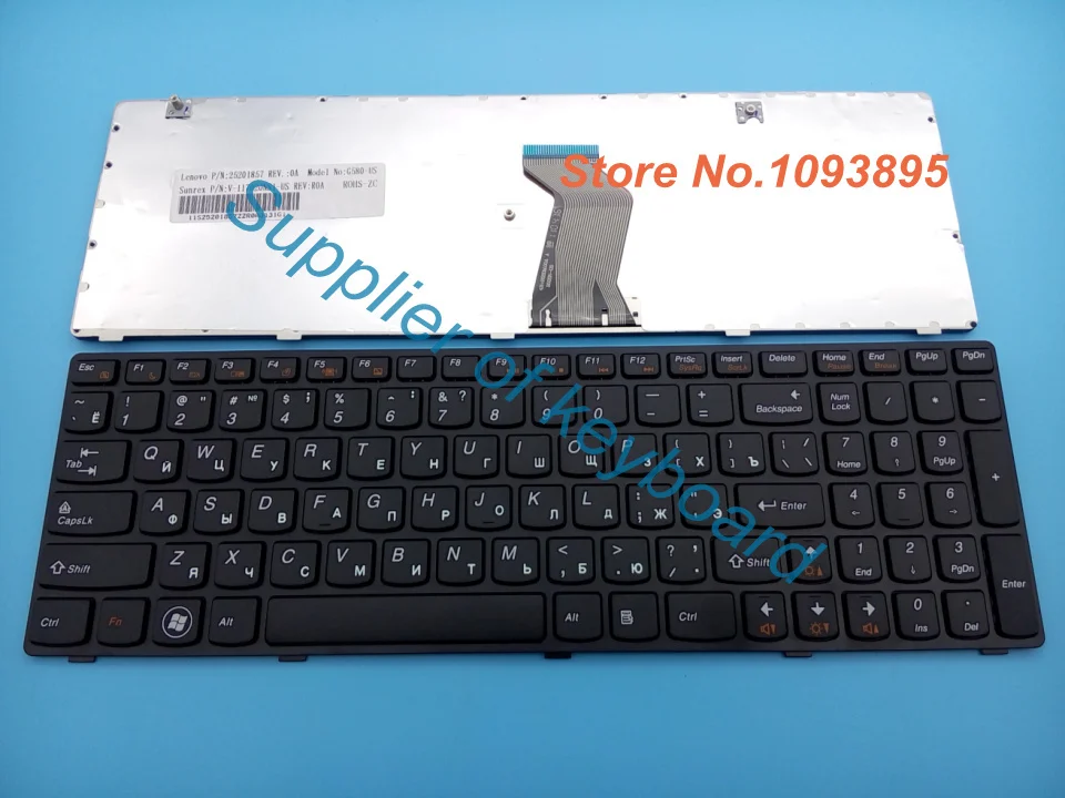 Оригинальная новая Русская клавиатура для Lenovo G580 Z580 V580 G580A V580A Z580A G585 G585A
