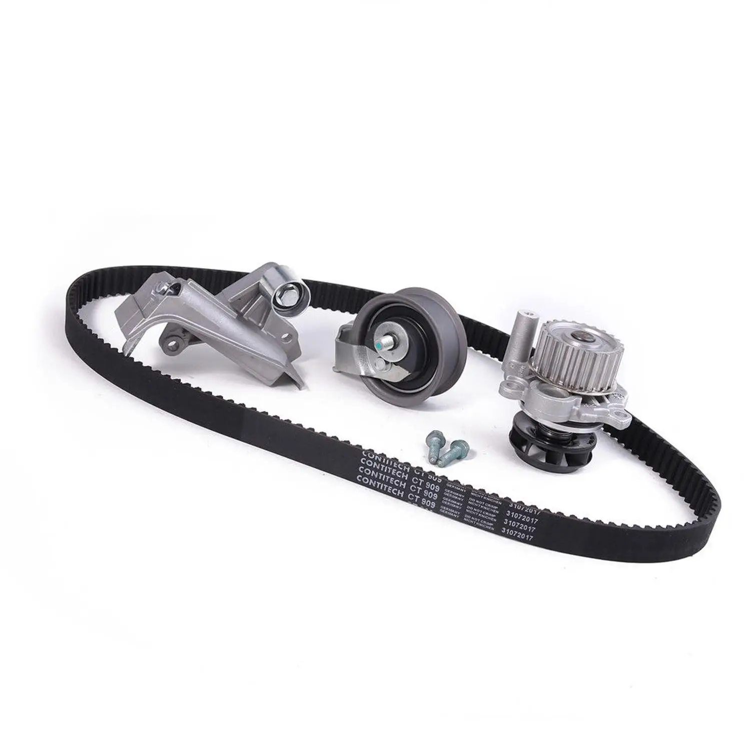 

4 Pieces Timing Belt Water Pump Tensioner KIT For A-udi A4 TT Golf J etta Passat 1.8T gasline 06B 109 119 A 06B 109 477