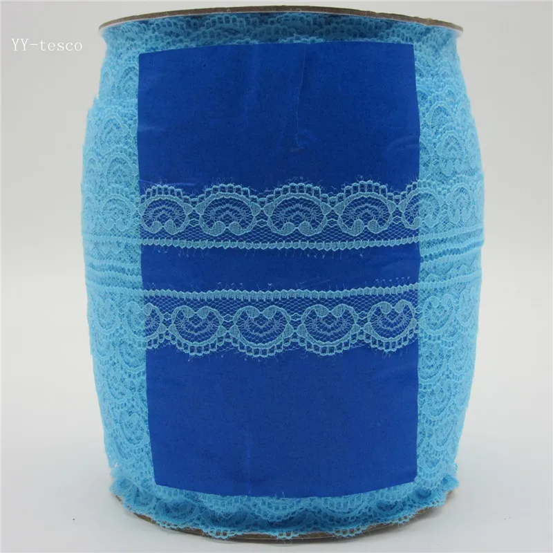 Оптовая продажа 400 ярдов/рулон белое кружево лента тесьма 22 мм отделка ручная