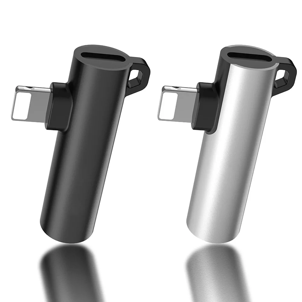 3 5 мм разъем для наушников освещение адаптер iphone 8 Plus X XS XR MAX Mini 2 в 1 зарядки