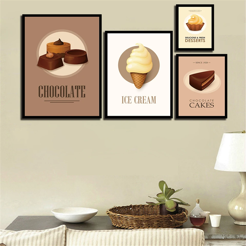 Скандинавский плакат с рисунком на холсте домашний декор картина для гурманов