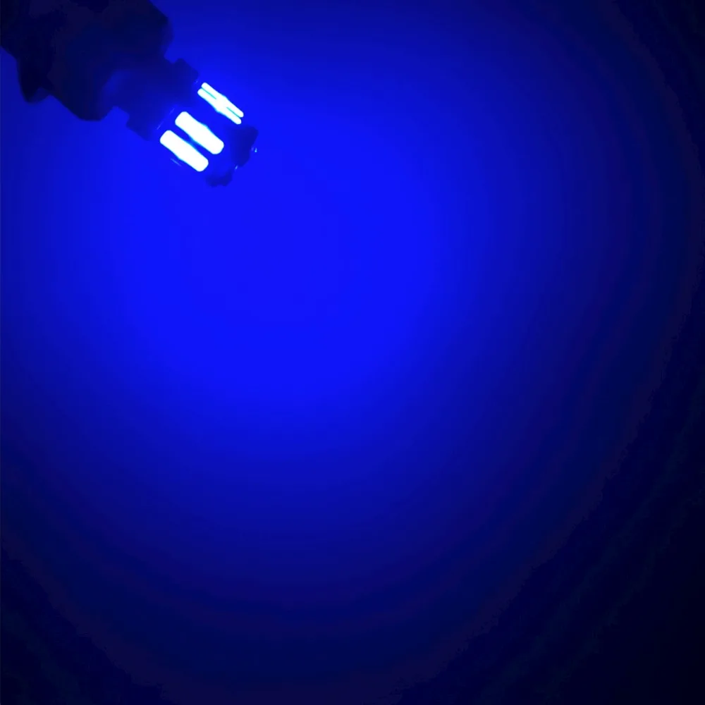 1х t10 w5w внутреннее светодиодное автомобильное освещение авто 7020 чип 10 SMD номерные