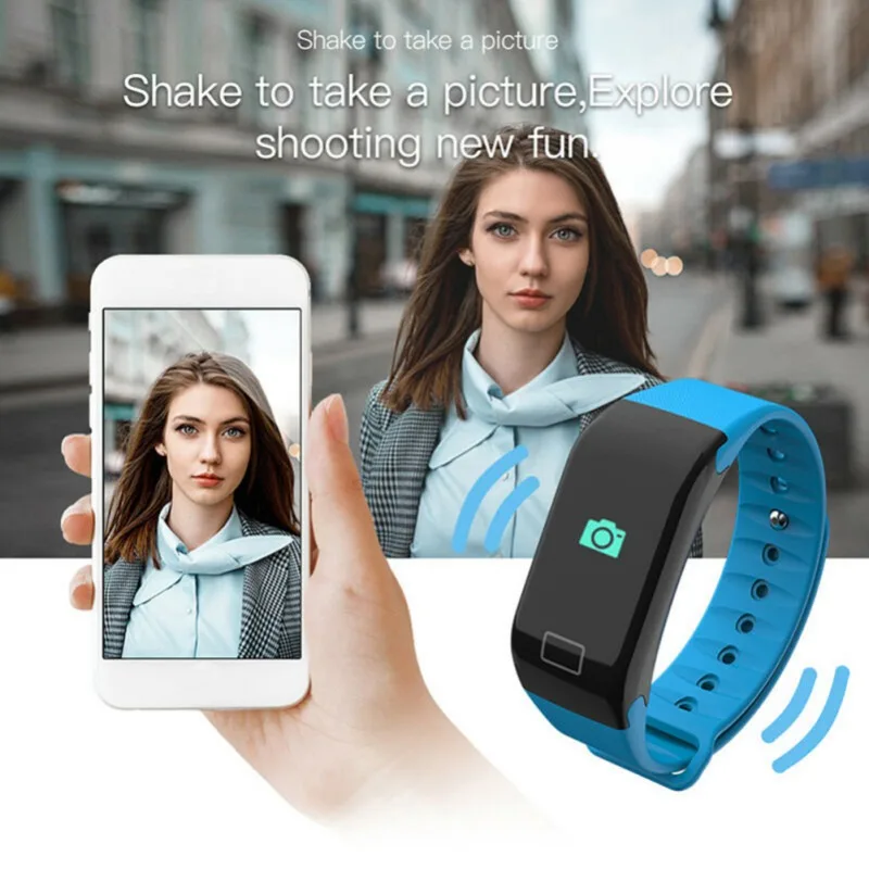 F1 Plus цветной экранный браслет умный шаговый Фитнес трекер пульсометр Монитор