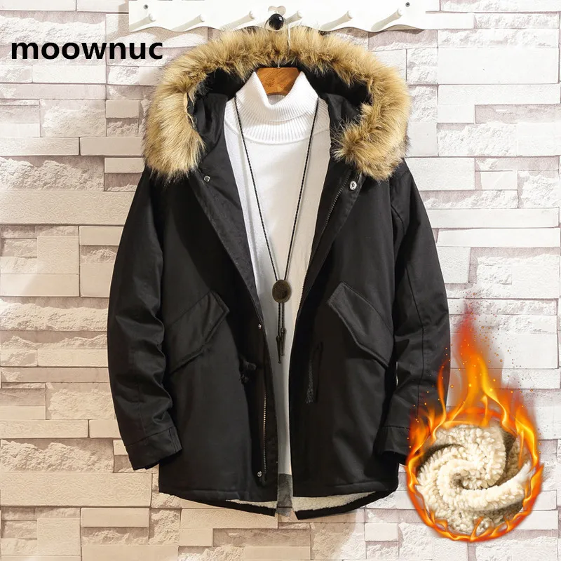 Мужская куртка 2018 зимние хлопковые теплые толстые куртки мужская мода тренчкот