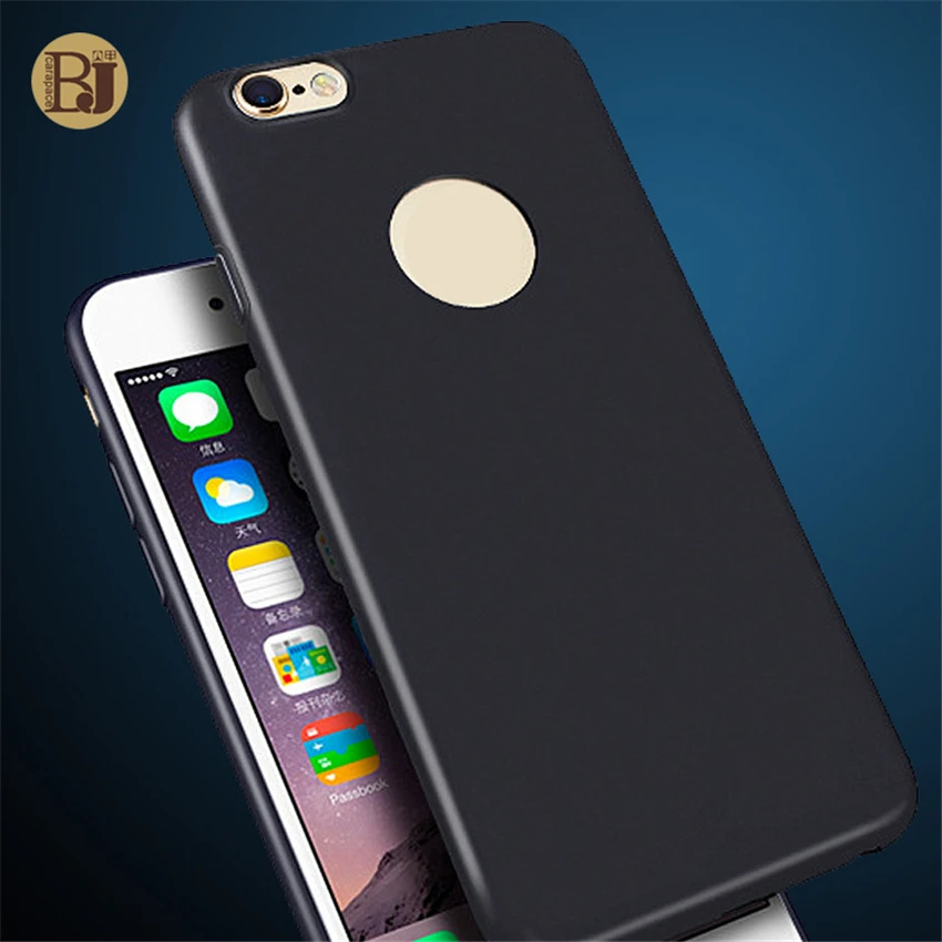 Роскошный чехол Для iPhone 6 s 7 ТПУ Мягкий Оболочки ультра-Тонкий вернуться крышка 360