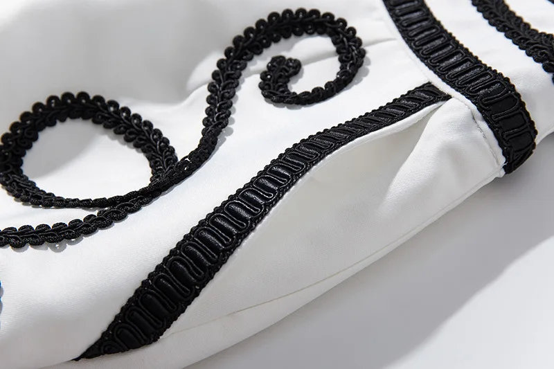 TWOTWINSTYLE Casual Embroidery Patchwork Women Shorts High Waist Hit Color Big Size Short Trousers Female Fashion Summer