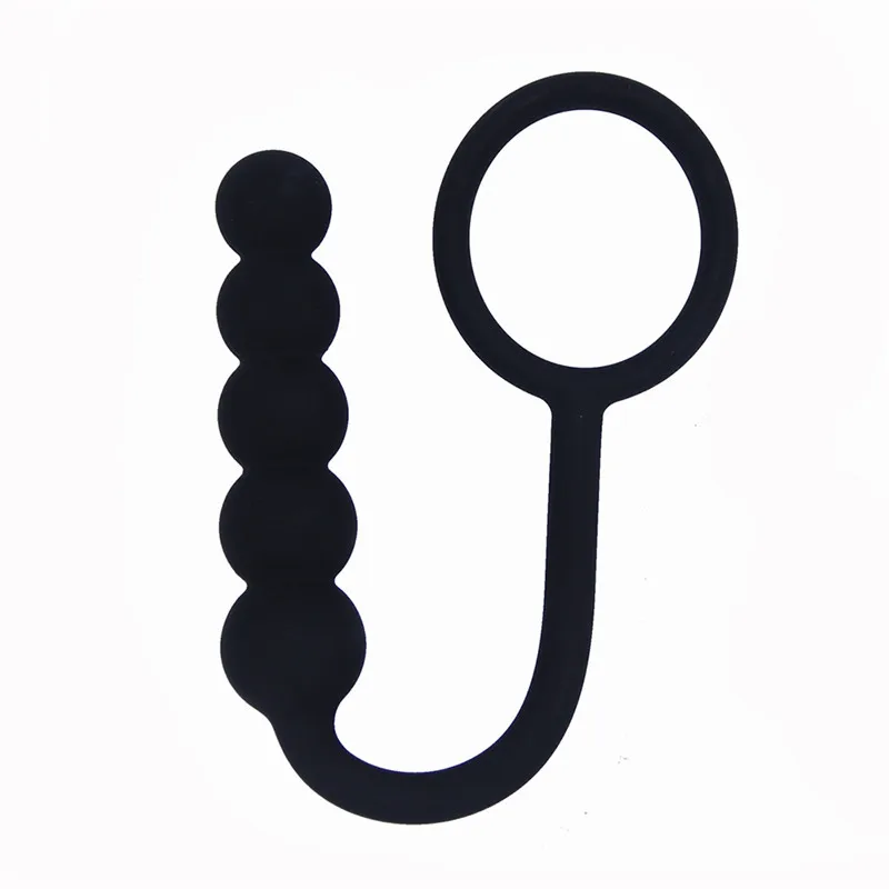 Силиконовая Анальная пробка массажер простаты эротический G spot анус вилка бусины