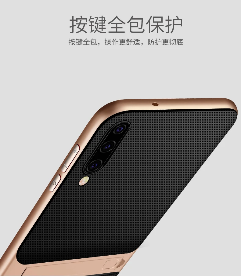 Роскошный чехол для мобильного телефона samsung Galaxy A50 6," задняя крышка из мягкого ТПУ силикона 3D подставка держатель samsung A50 Galaxy ya50 Броня сумка
