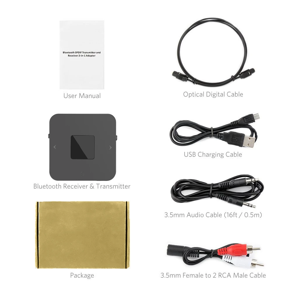 Портативный Bluetooth 5,0 CSR8670 Aptx низкая задержка 3,5 мм RCA SPDIF оптический приемник и передатчик беспроводной аудио Музыка ТВ адаптер