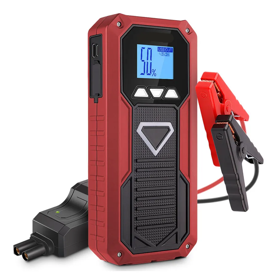 RED Color E18 12V 800A пиковое пусковое устройство, внешний аккумулятор, пусковое устройство, автомобильный аккумулятор, аварийное зарядное устройство, многофункциональная батарея - Цвет: RED Color