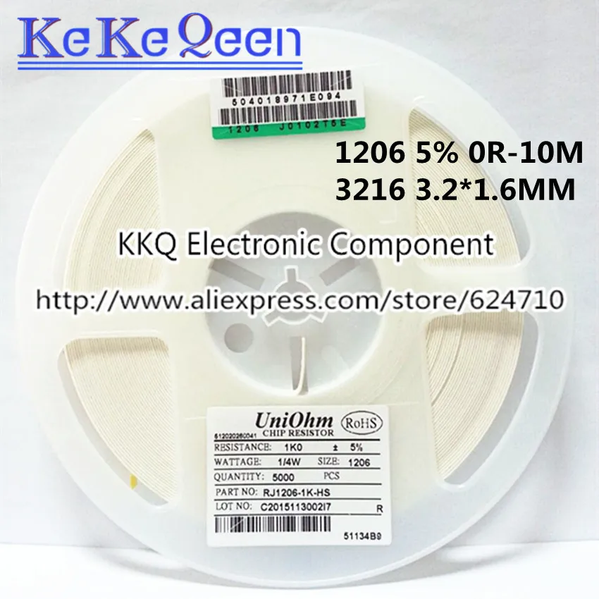 100 шт 1206 5% 3216 3 2*1 6 мм J 430R 470R 510R 560R 620R 680R 750R 820R 910R 1K 1K0 1 K 2 1K2 1K3 5 1K5 1K6 | Обустройство дома