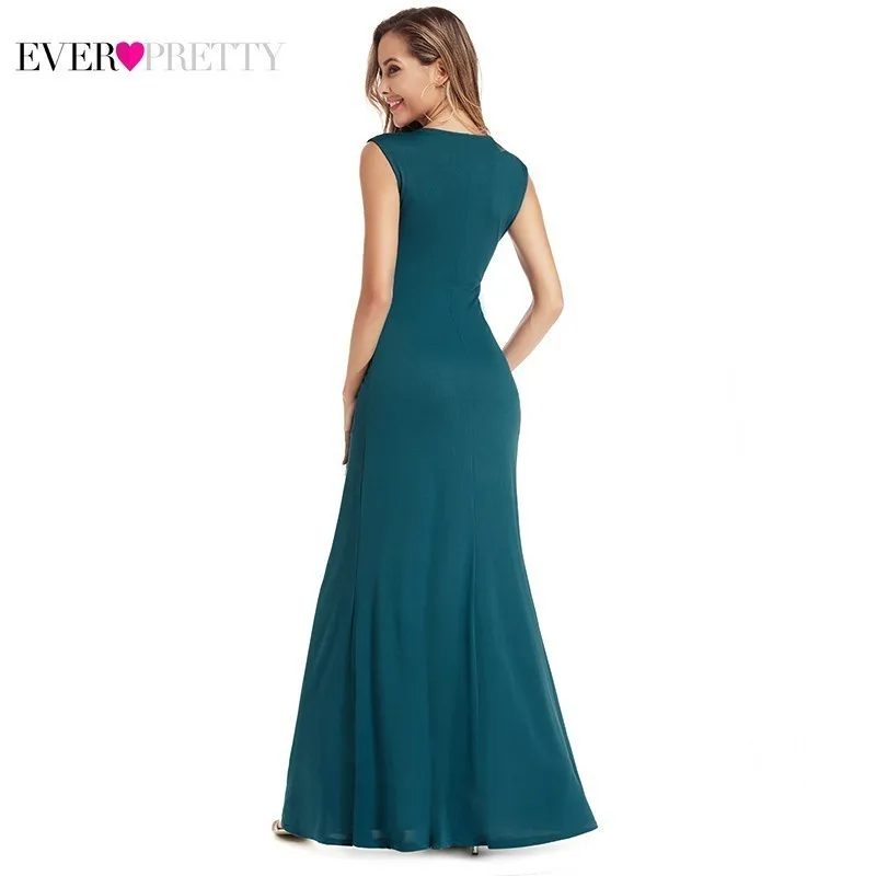 Женские платья подружки невесты Ever Pretty элегантные без рукавов с v образным