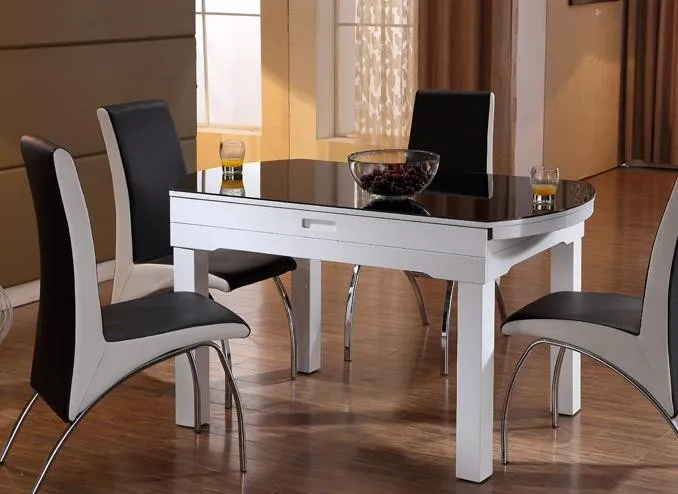 Складной стол функциональная шкала есть и стул сочетание закаленного стекла